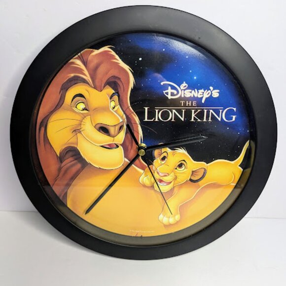 Vintage Disney The Lion King Analog Wall Clock WORKS - Picture 1 of 5